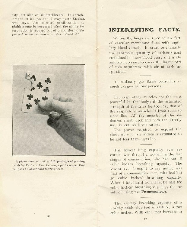 pneumauxetor16 "A piece torn out of a full package of playing cards by Paul von Boeckmann, a performance that eclipses all other card tearing feats."